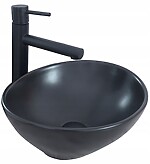 Umývadlo na dosku Rea Sofia N matné čierne