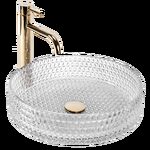 Umývadlo na dosku Rea Cristal Transparent 39