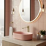 Umývadlová batéria REA Drop Brush Gold High – Obrázok 2