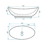 Umývadlo na dosku REA Kate 45 – Obrázok 6