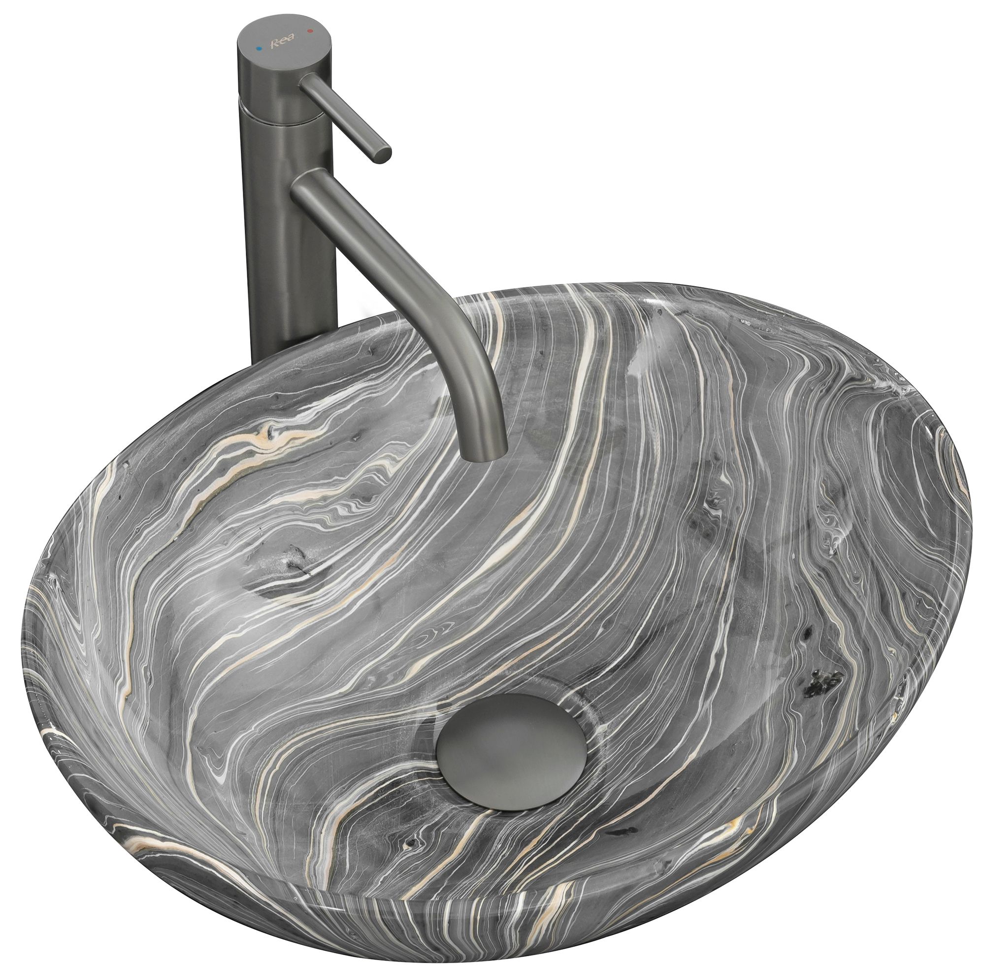 29c5608935e9d3bc890f0aa318bae887 Umývadlo na dosku Rea Sofia Grey – Obrázok 1