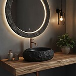 Umývadlo na dosku Mika Black – Obrázok 4