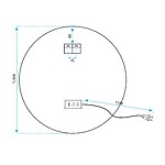 Zrkadlo LED 70cm FFJ70 – Obrázok 10