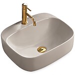 Umývadlo na dosku REA LUIZA 50 - matné svetlo šedé