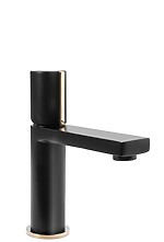 Umývadlová batéria REA ICON - čierno-zlatá, nízka