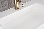 Umývadlo REA Archi 90 CM White na dosku - konglomerát – Obrázok 3
