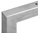 konzola uzavretá, kartáčovaná nerez, 490x150x30, 1ks – Obrázok 2