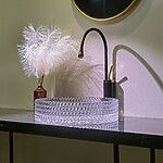 Umývadlo na dosku Rea Cristal Transparent 39 – Obrázok 2