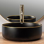 Umývadlo na dosku Rea Sami BLACK MAT – Obrázok 3