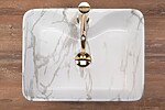 Umývadlo na dosku REA KELLY - Mramor – Obrázok 8