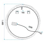 Zrkadlo LED 60cm YH-3562 – Obrázok 8