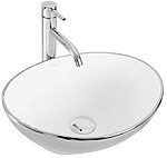 Umývadlo na dosku Rea Sofia Silver / White