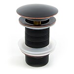 Umývadlova zástrčka Rea Retro Old Black click-clack – Obrázok 5