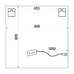 Zrkadlo LED 60x60 YH-BL-12 – Obrázok 5