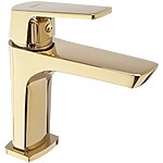 Umývadlová batéria REA RUSEL - zlatá, nízka – Obrázok 5