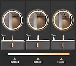 Zrkadlo LED 80cm MMJ Gold – Obrázok 6