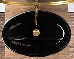 Umývadlo na dosku REA MELANIA - čierne – Obrázok 5