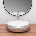 Umývadlo na dosku REA LINDA - strieborné – Obrázok 2