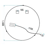 Zrkadlo LED 60cm 106 – Obrázok 12