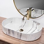 Umývadlo na dosku Rea Nadia 60 Sand – Obrázok 3