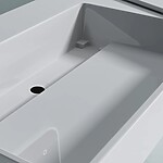 Umývadlo REA Archi 90 CM White na dosku - konglomerát – Obrázok 6