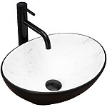 Umývadlo na dosku REA SOFIA Calala - matná čierna