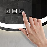 Zrkadlo LED 70x100cm FOG – Obrázok 4