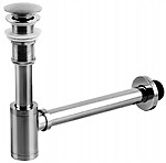 Umývadlový sifón Rea so zacvakávacou zátkou Gun – Obrázok 2