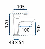 Umývadlová batéria REA RUSEL - zlatá, nízka – Obrázok 7