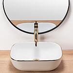 Umývadlo na dosku Rea Belinda Gold Edge – Obrázok 3