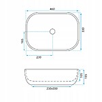 Umývadlo na dosku REA Belinda Ash – Obrázok 6