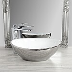 Umývadlo na dosku Rea Sofia Silver / White – Obrázok 2