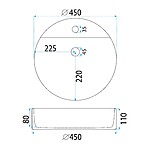 Umývadlo na dosku REA Ronda – Obrázok 6