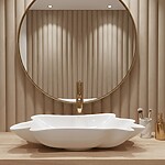 Umývadlo na dosku REA Infinity + Kolík Click-Clack – Obrázok 3