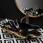 Umývadlo na dosku REA Sea Black Gold + Kolík Click-Clack – Obrázok 5