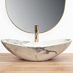 Umývadlo na dosku REA ROYAL Sand – Obrázok 4