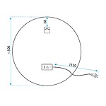 Zrkadlo LED 50cm FFJ50 – Obrázok 10