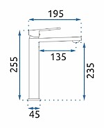 Umývadlová batéria REA LUPPO - čierna, vysoká – Obrázok 6