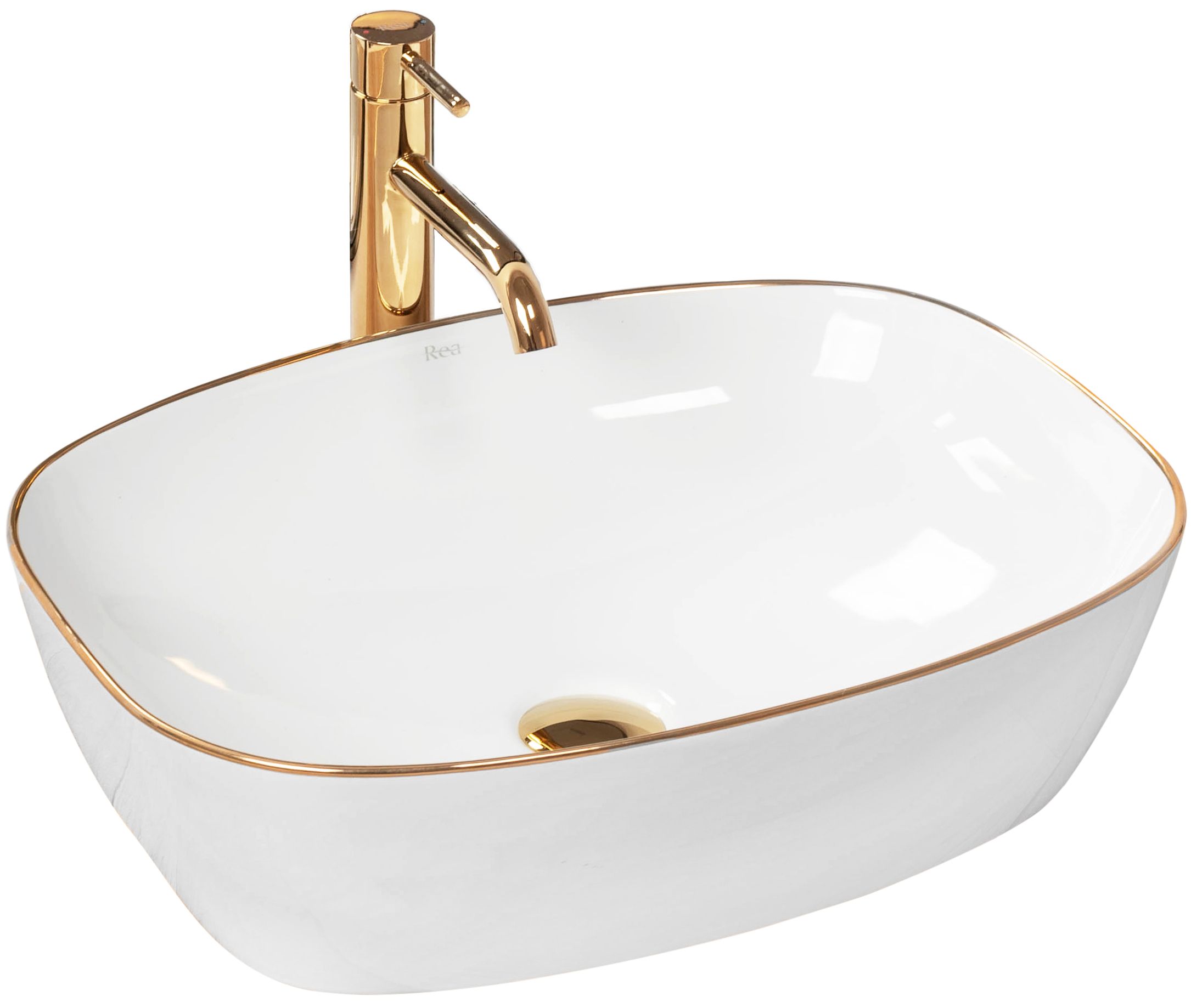 5a1cdeaadb8cecf88eab5c6924f938cc Umývadlo na dosku REA SOL - bielo-zlaté – Obrázok 1