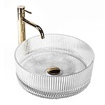 Umývadlo na dosku Rea Ingrid 36 Transparent – Obrázok 5