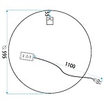 Zrkadlo LED 60cm H108 – Obrázok 8