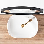 Umývadlo na dosku REA LEA - biele – Obrázok 5