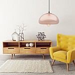 Zrkadlová sklenená závesná lampa APP323-1CP Gold – Obrázok 4