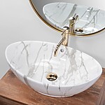 Umývadlo na dosku REA WENDY - Mramor – Obrázok 4