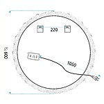 Zrkadlo LED 60cm YH-3561 – Obrázok 8