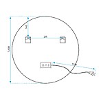 Zrkadlo LED 80cm HZJ080 – Obrázok 10