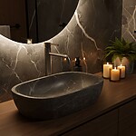 Umývadlová batéria REA Foster Brush Nickel High – Obrázok 5