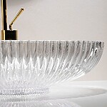 Umývadlo na dosku REA Nicole Transparent – Obrázok 7