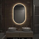 Zrkadlo LED EGG 50x90 cm – Obrázok 3