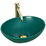 Umývadlo na dosku z keramiky SOFIA Green Mat Green